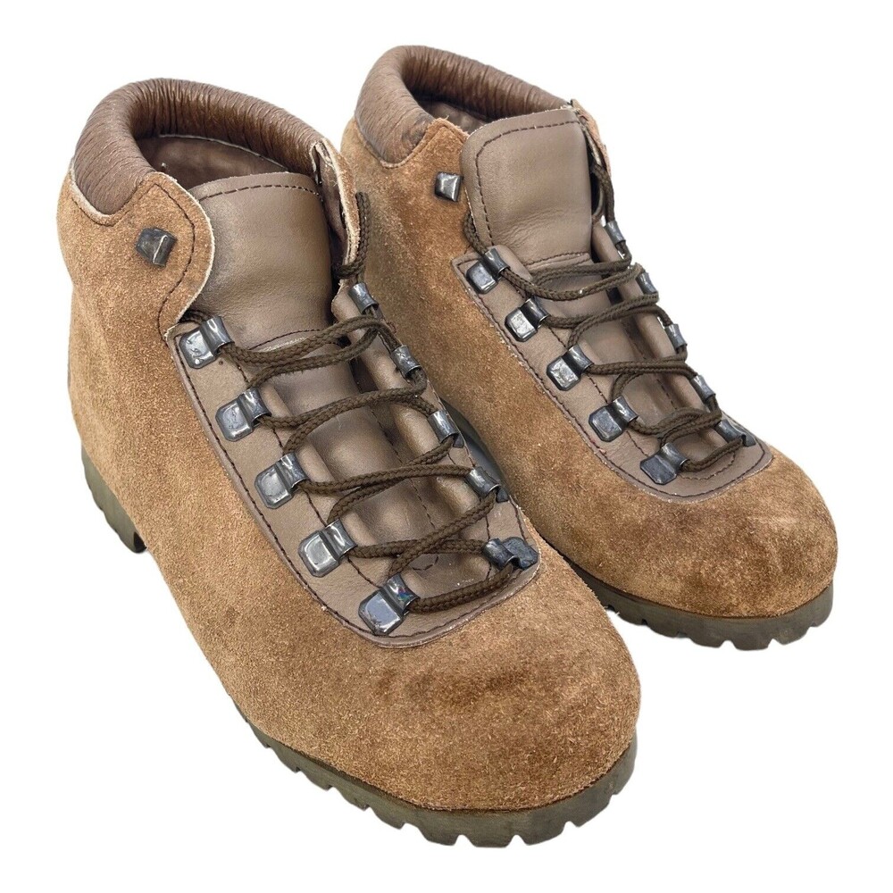 DUNHAM TYROLEANS WOMENS HIKING SUEDE BOOT 6035 MADE IN ITALY Size 6 M